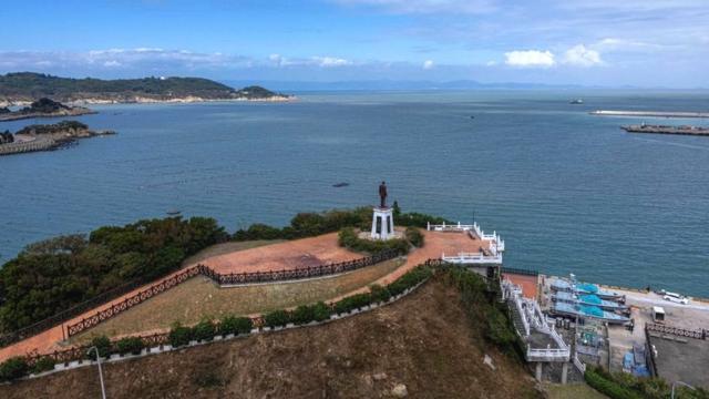 台湾马祖列岛南竿岛中正纪念公园全景